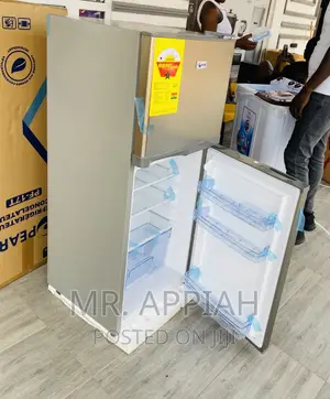 High Quality Pearl PF-17T Double Door Electric Fridge,Gray.