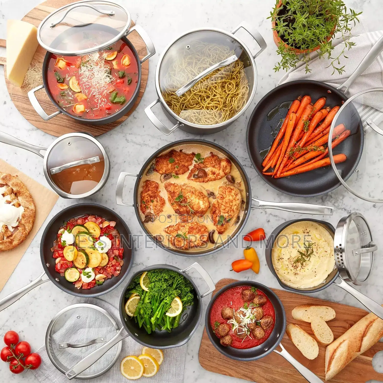 Member's Mark 15-Piece Hard Anodized Aluminum Cookware Set