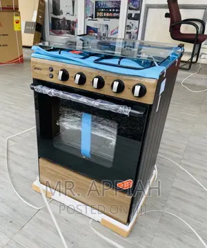 Buy Original Midea BMG6060-WD 60x60 4 Gas Burner + Oven.