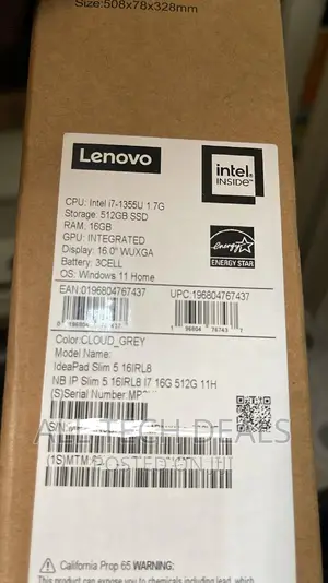 New Lenovo IdeaPad 5 Slim 13th Gen i7 16GB Intel Core i7 SSD 512GB