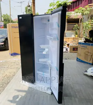 Unique Nasco Side by Side Electric Fridge(Nassb2-64s)Black