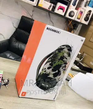 Convenient JBL Boombox 3 Portable Bluetooth Speaker.