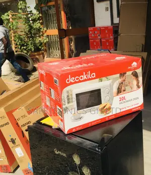 White Black 20 Liters Electric Decakila Countertop Microwave