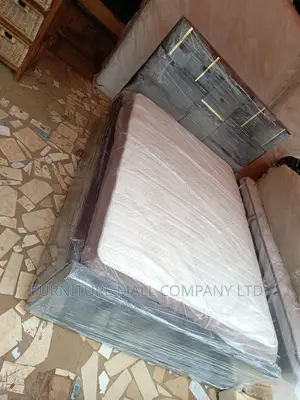 Lovely Double Bed With Orthopedic Mattress. Free Delivery