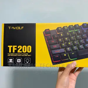 TF200 Wired USB Keyboard Mouse Luminous Keyboard and Mouse
