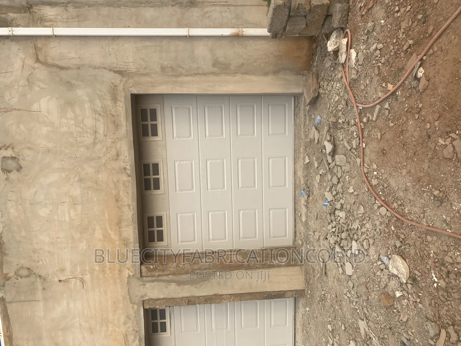 Quality Double Automated Garage Doors(Fanlight)