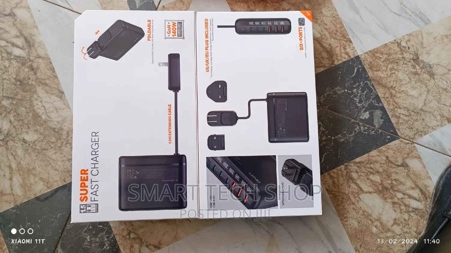 Ldnio140w 6 Port Pd Qc3.0 Gan Fast Charger for Laptop iPhone