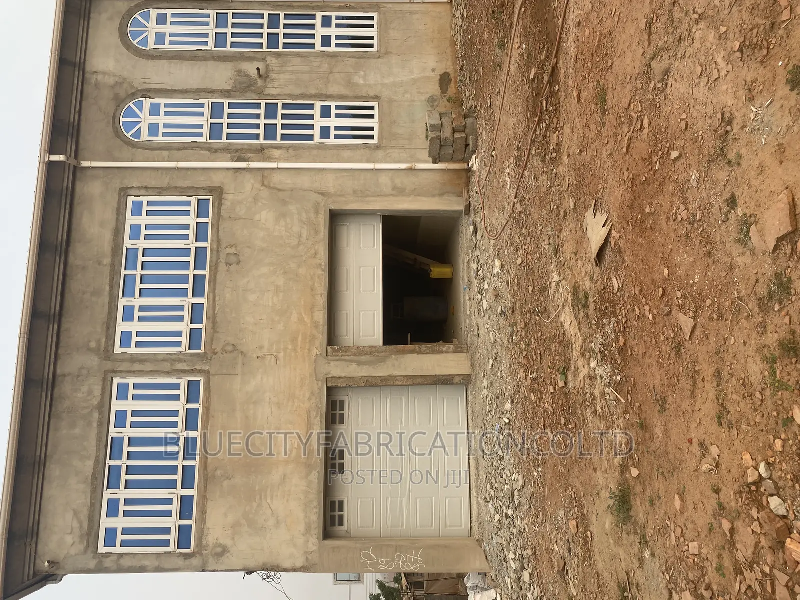 AA+ Fanlight Automated Garage Door