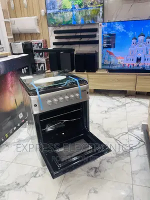 Sliver Gas Cooker Oven Grill 4burner 
