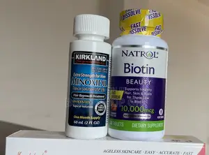 Biotin + Kirkland Minoxidil Combo for Beard and Hairline