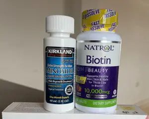 Beard and Hair Growth Pack - Kirkland Minoxidil + Biotin