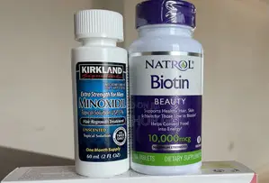 Hairline and Beard Growth Pack - Kirkland Minoxidil + Biotin