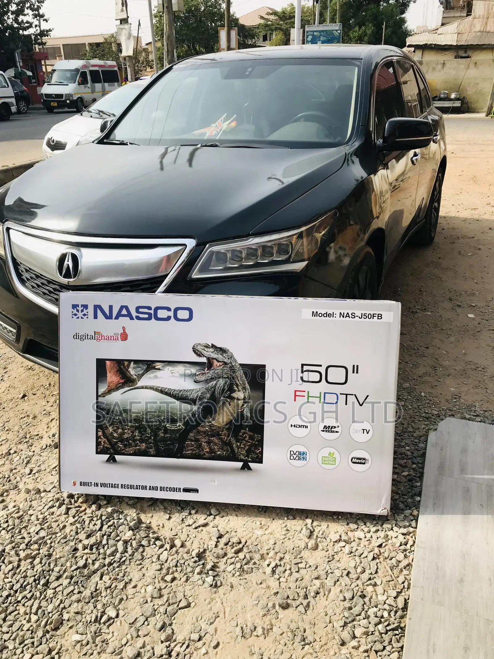 Glossy Led Black Nasco Electric Digital Full HD 50 Inches Tv