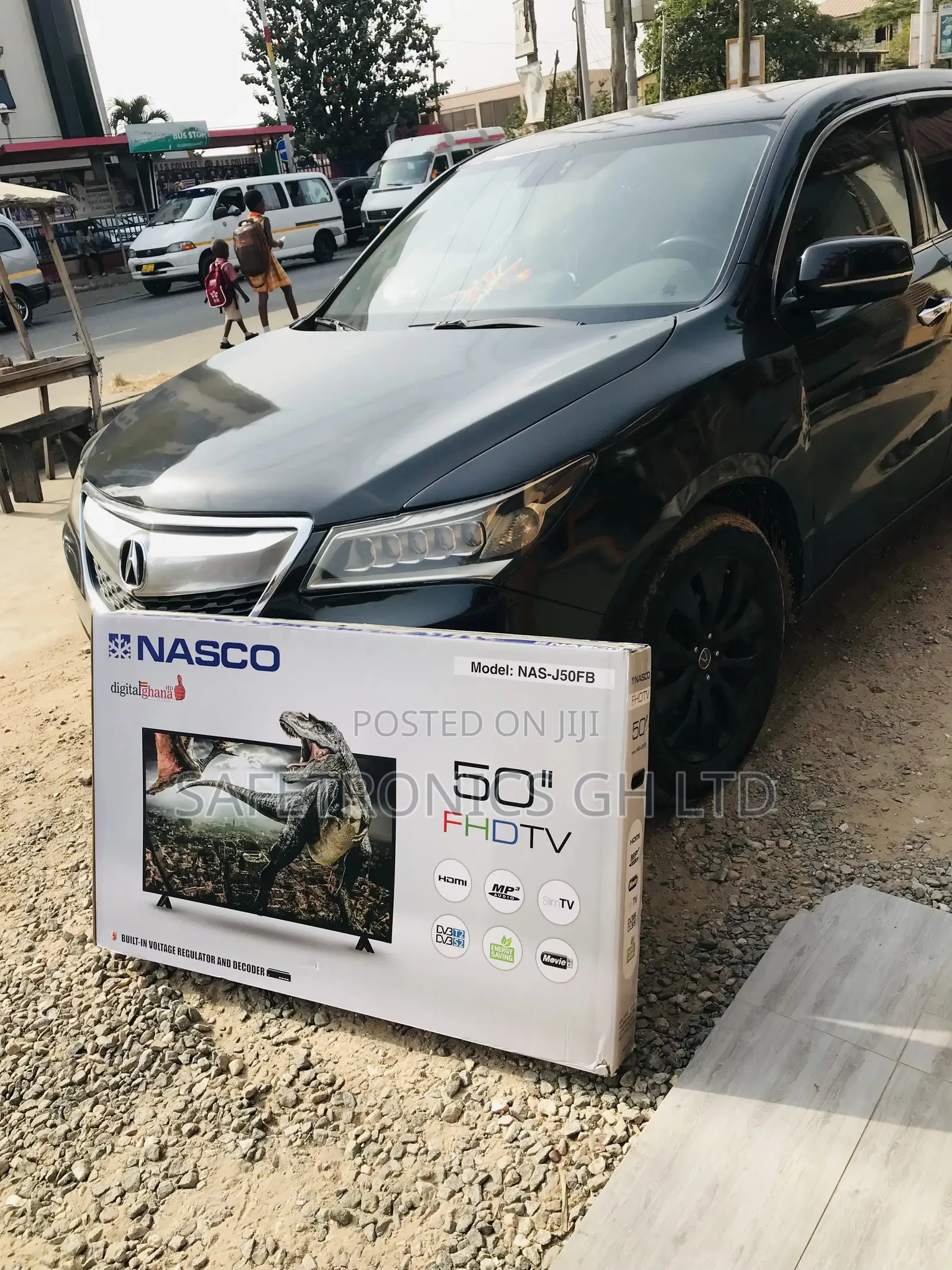 Glossy Led Black Nasco Electric Digital Full HD 50 Inches Tv