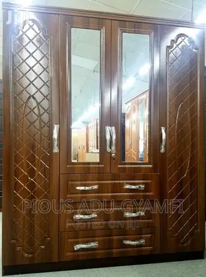 4-in-1 Foreign Wood Wardrobe