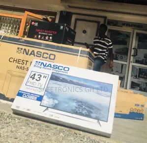 Digital 43 Inches Glossy LED Black Nasco Full HD Electric Tv