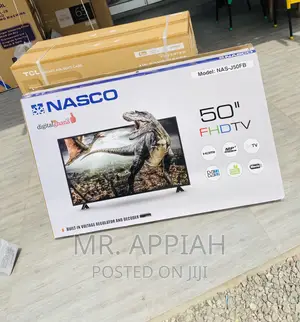 Nasco 50 Inch Digital Satellite Led Tv(Black).
