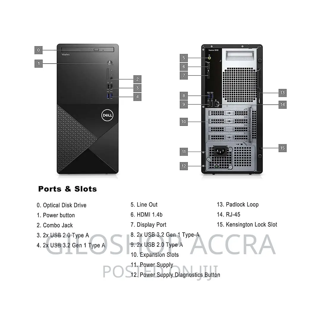 New Desktop Computer Dell 8GB Intel Core I5 SSD 512GB