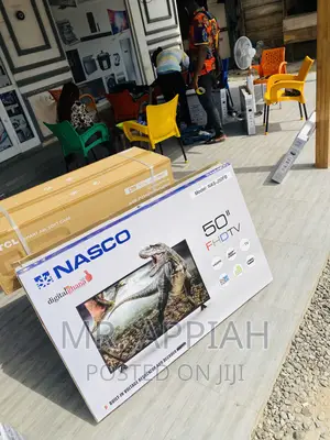 High Quality Nasco 50” Digital Satellite Electric Tv,Black.