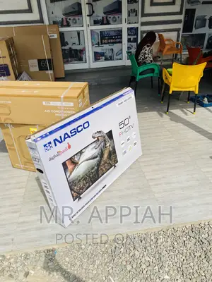 Newly in Stock Nasco50” Digital Satellite Electric Tv,Black