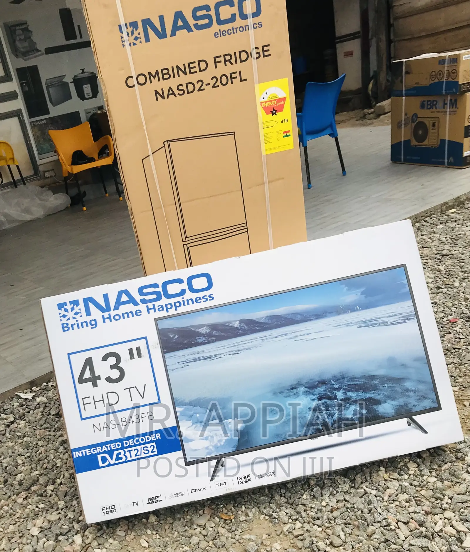 Brand New Nasco 43 Inch Digital Satellite Electric Tv