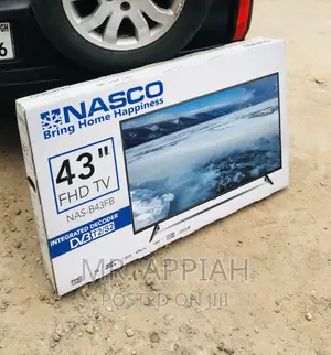 Authentic Nasco 43 Inch Digital Satellite Electric Tv,Black