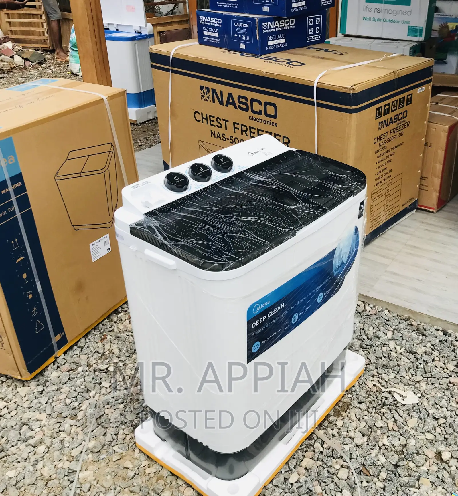 Latest Midea 7kg Twin Tap Electric Washing Machine.