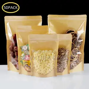 Kraft Pouch Front Window