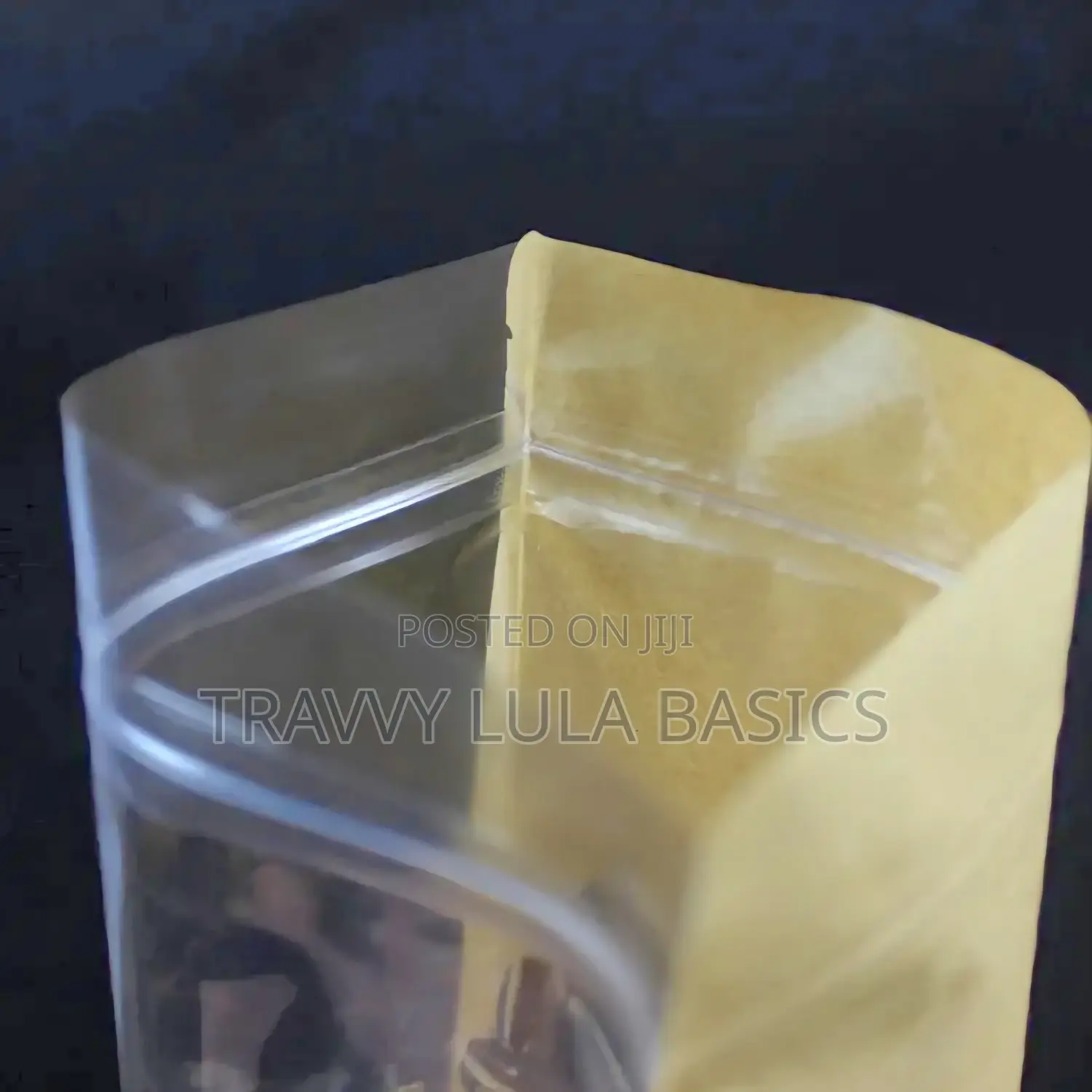 Kraft Pouch Front Window