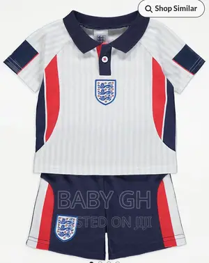 White England Football Kit for Kids