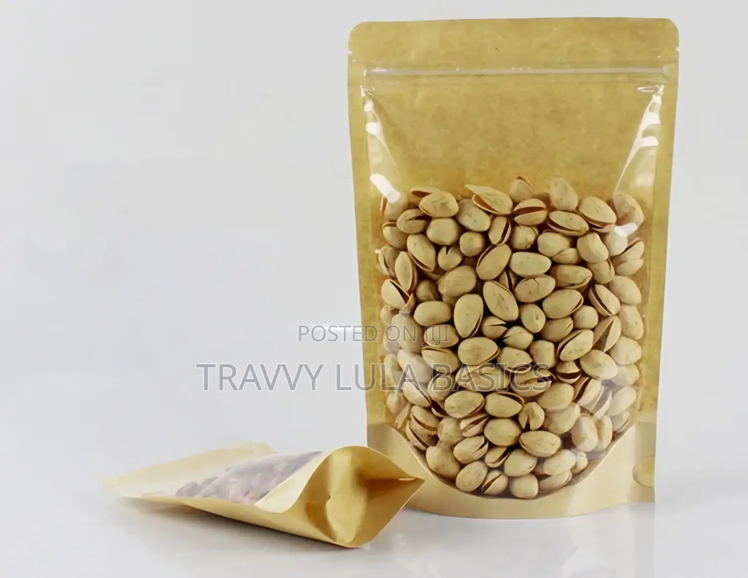 Kraft Pouch Front Window