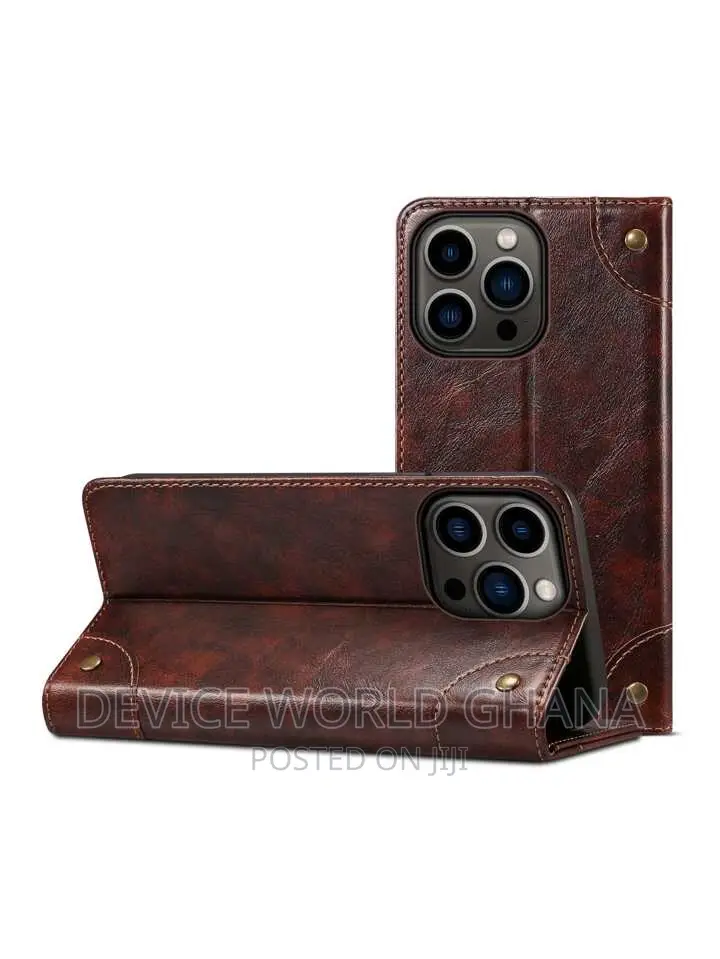 Suteni Leather Flip Case for iPhone 15promax 15pro
