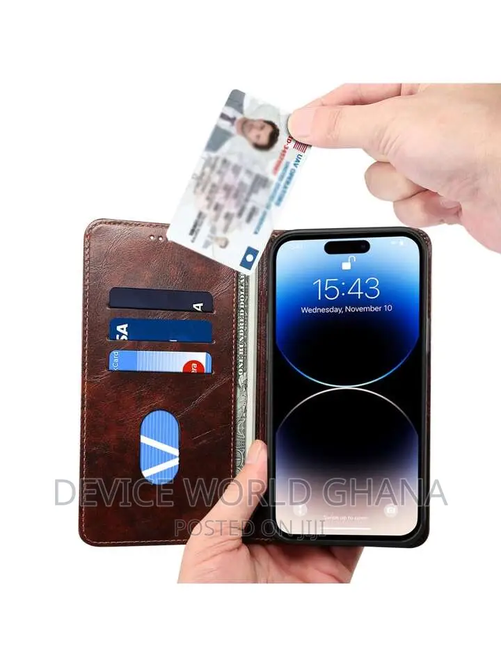 Suteni Leather Flip Case for iPhone 15promax 15pro
