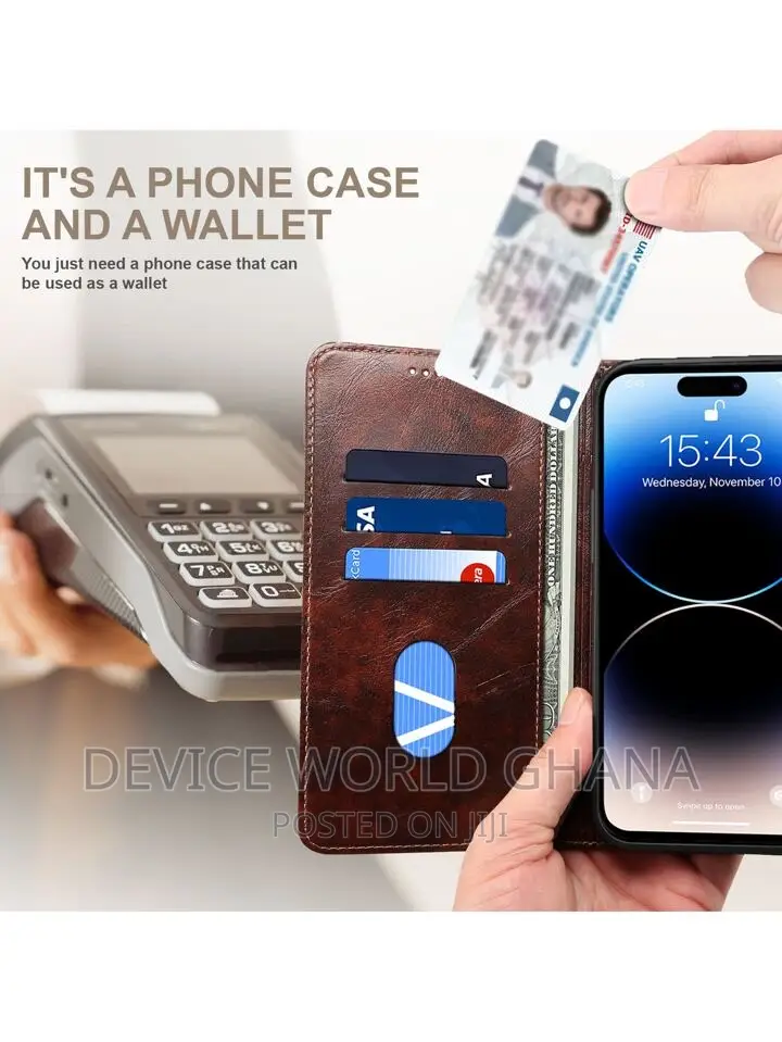 Suteni Leather Flip Case for iPhone 15promax 15pro