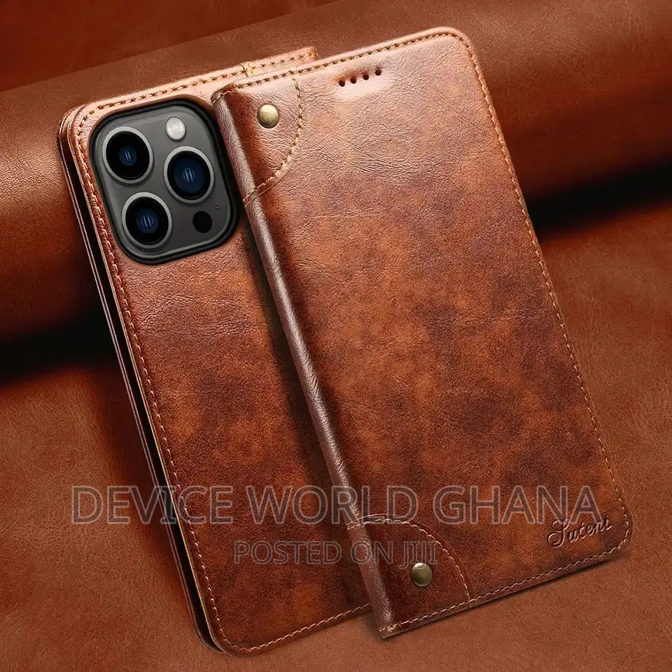 Suteni Leather Flip Case for iPhone 15promax 15pro