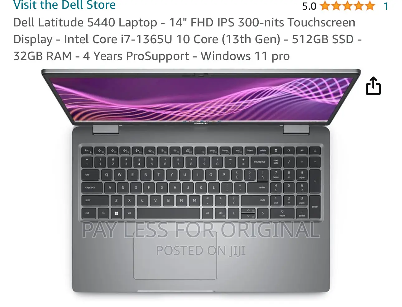 New Laptop Dell Latitude 5440 32GB Intel Core I7 SSD 512GB