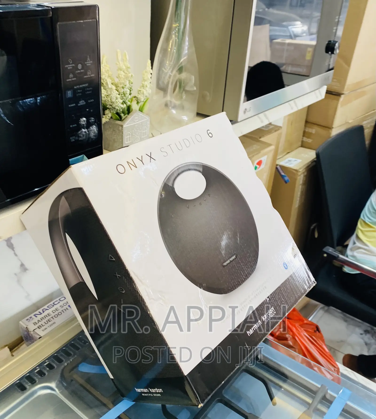 Harman Kardon Onyx Studio 6 Waterproof Bluetooth Speaker.