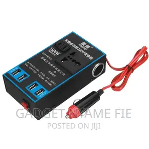 220v Car Inverter (Charge 4 Phones and 1 Laptop at a Go)