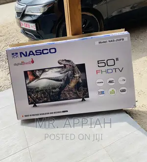 Newly in Stock Nasco 50 Inch Full HD Electric Led Tv, Black