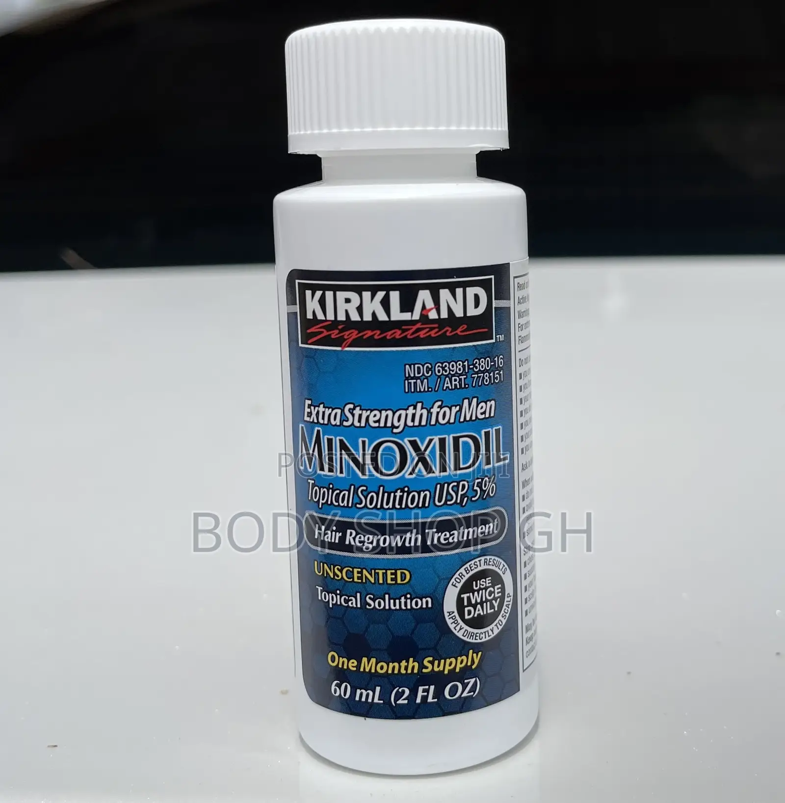 Undiluted Kirkland Minoxidil 5% - Extra Strength Solution 