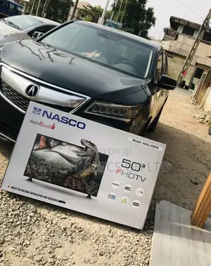 Glossy Nasco Full HD Black 50 Inches Digital Electric Tv