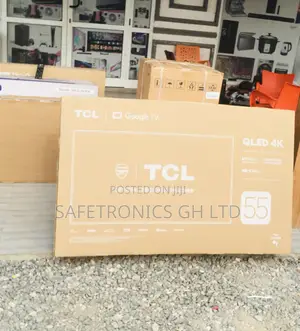 Electric Black 55 Inches Glossy Qled HDR TCL C635 Tv