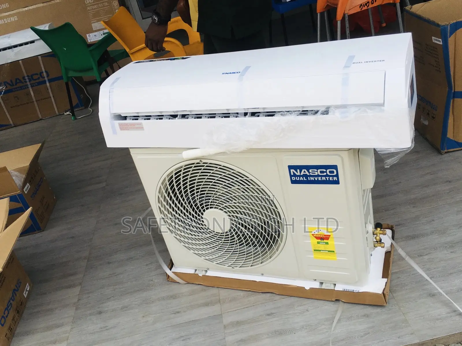 Split R410 White Nasco 1.5hp Dual Inverter Airconditioner