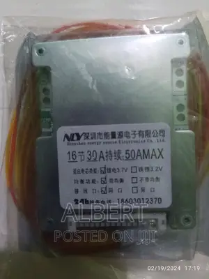 16s 60v 50a 3.7v BMS for Lithium Pack