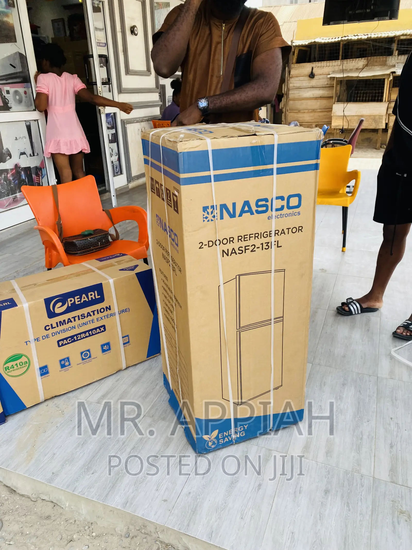 Fast Cooling Nasco Nas F2-13fl Double Door Electric Fridge.