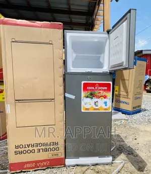 Fast Cooling Zara 20bf Double Door Electric Fridge.