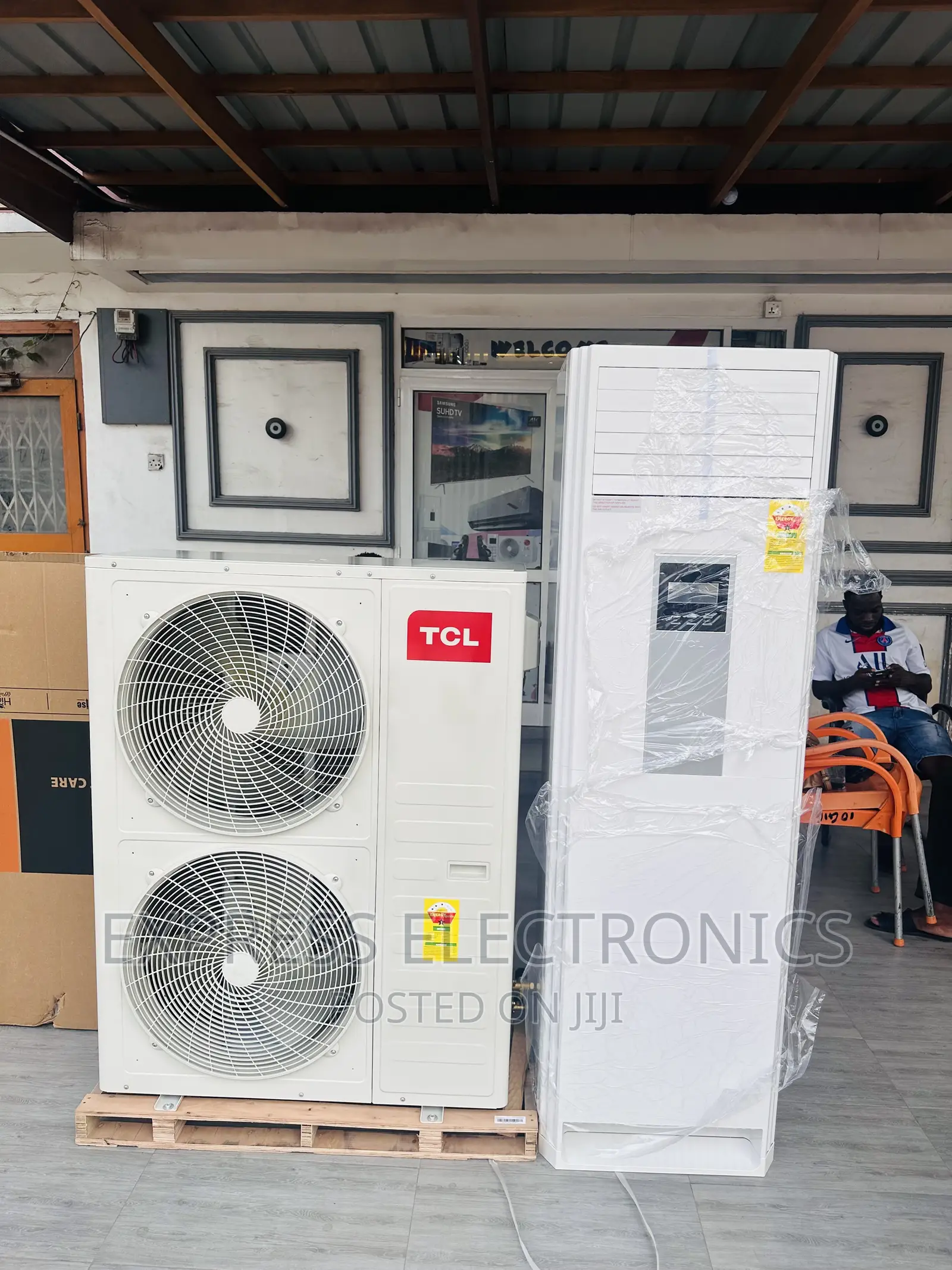 Original New White TCL 5hp Floor Standing AC