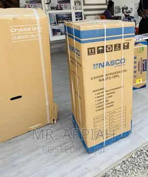 Energy Saving Nascodf2-13 FL 2 Door Electric Fridge,Gray