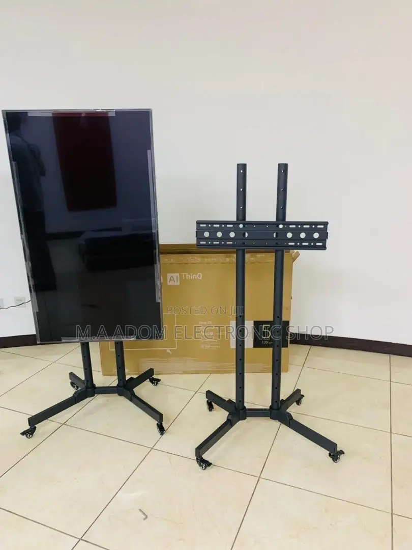 Authentic Moveable Tv Trolly for 32” to 70 Inch(Black).