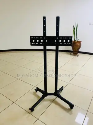 Well Design Moveable Tv Trolly for 32” to 70”(Black).